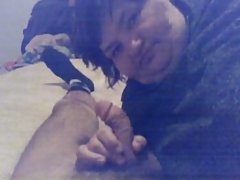 Torride masturbation belle brunette de bon matin